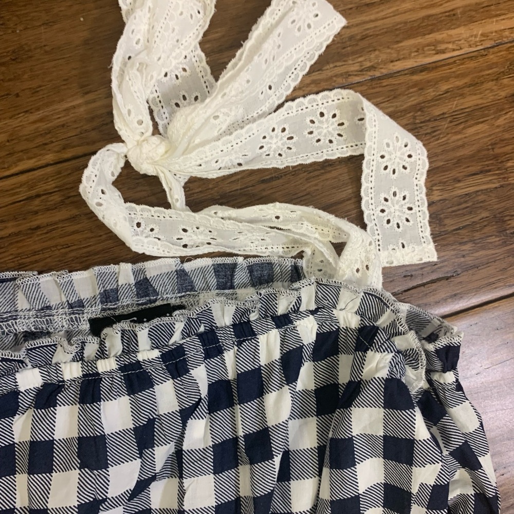 Trixxi Navy Gingham Sundress – Size M - Picture 2 of 7